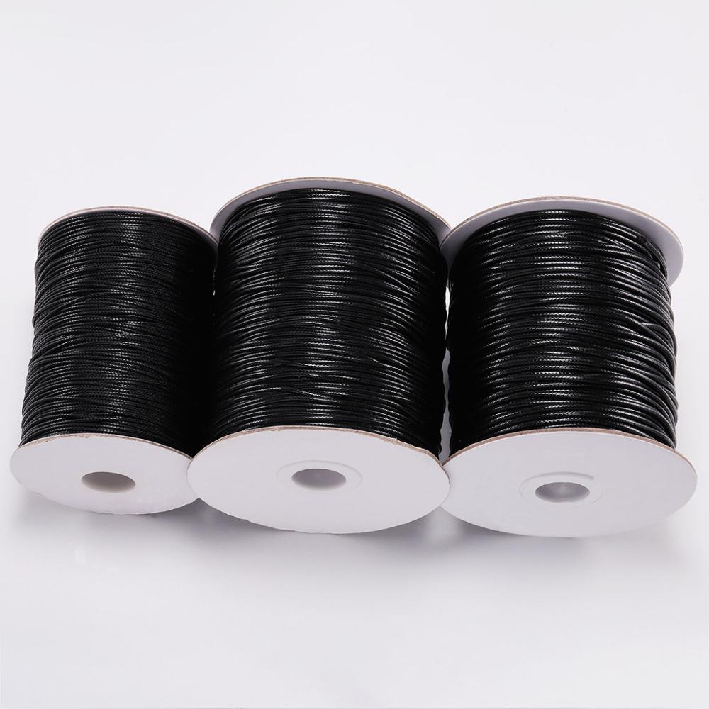 Patent Leather Shine - 10 m/grup 0.5-2.5mm siyah mumlu dize