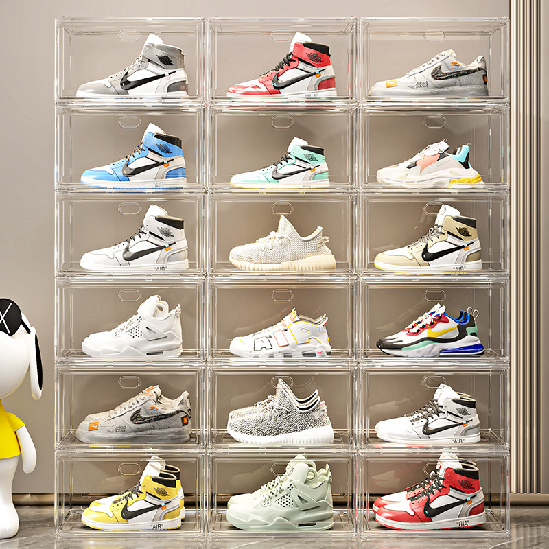 Sneaker Case - Görsel açıdan şeffaf ayakkabı kutusu seti: