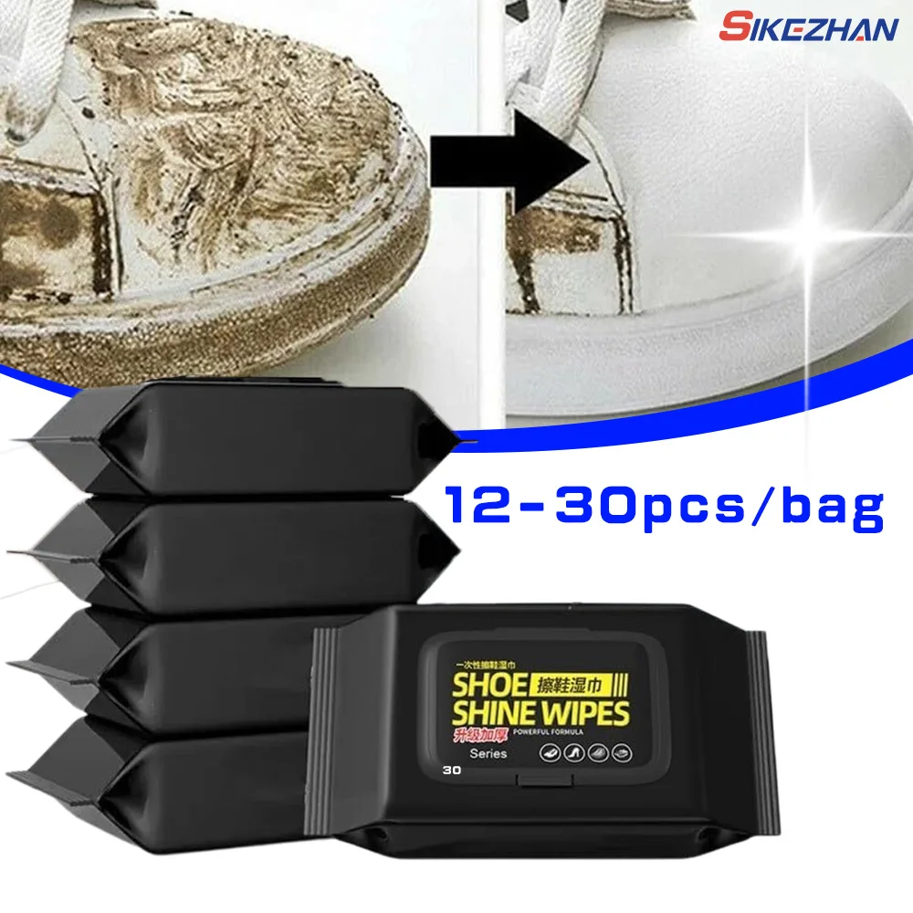 Sneaker Care Wipes - 12 adet/30 adet/torba tek kullanımlık ayakkabı