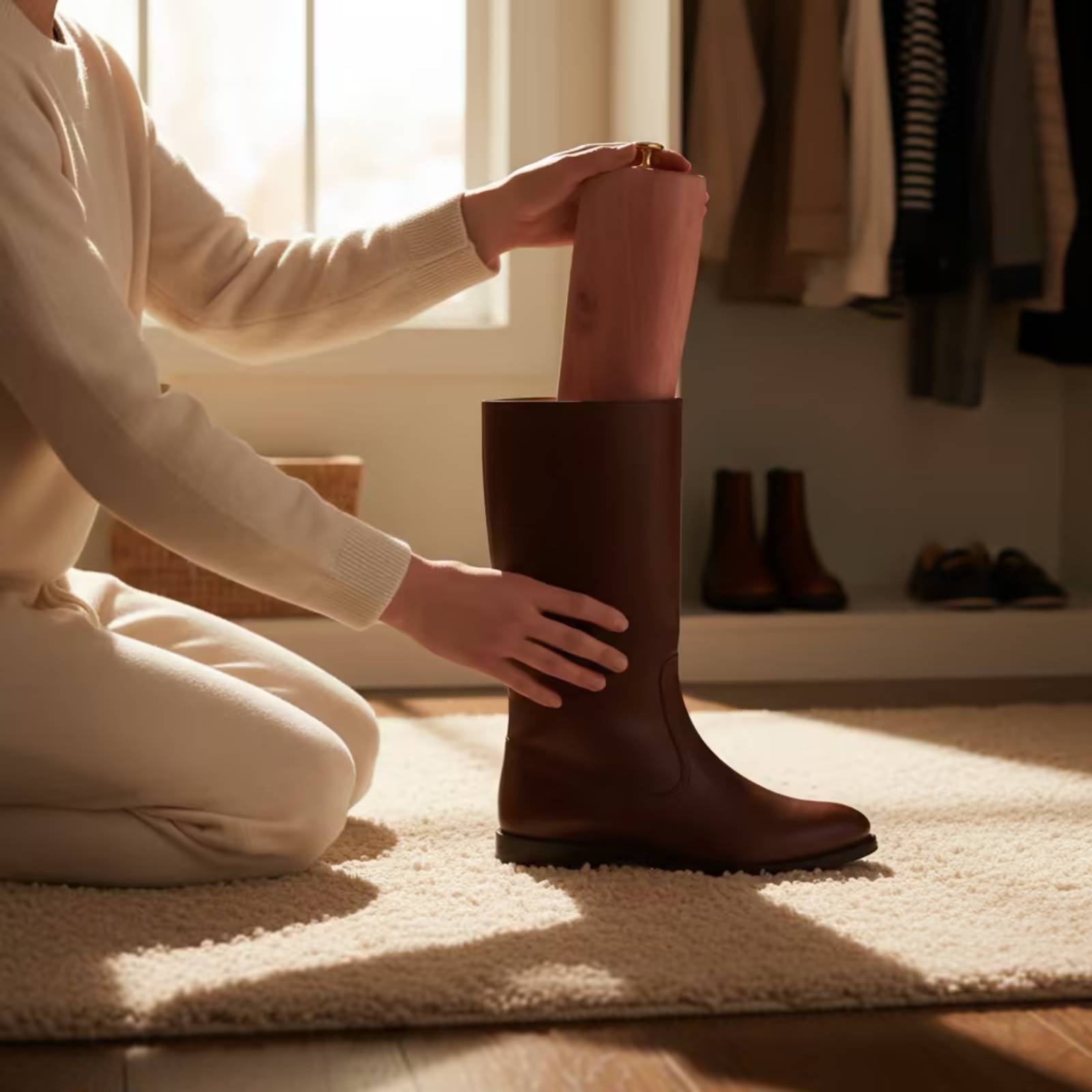 Shoe Tree Cedar - Sedir ağacından ayarlanabilir bot gergisi, dolapta