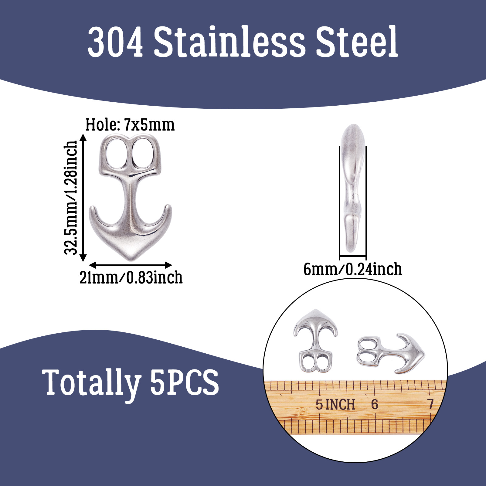 5 adet çapa kanca tokaları 304 - Patent Leather Shine incelemesi ve fiyatı